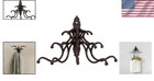 Farmhouse-style Cast Iron Wall Hook Rack - Durable   Versatile Storage Solution
