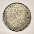 1924 British East Africa Shilling Billon Sharp Details Type Coin Lion Mountains