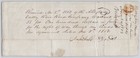 Avrr Allegheny Valley Railroad Payment Warrant For Right Of Way 1853 Bh1-11