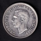 Canada 1947  1 One Silver Dollar Coin King George Vi   800 Silver Ef Pt