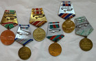 Six Soviet Union  ussr  Military Medals