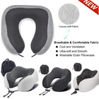 Memory Foam U-shaped Travel Pillow Neck Support Head Rest Car Plane Soft Cushion