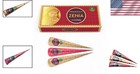 Zenia Natural Henna Hair Color Paste - Pack Of 3 Reddish-brown Cones  25g Each 