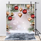 5x7ft Christmas Backdrops For Photography Christmas Tree Balls Photography Backd