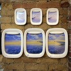 Photo Frame In The Form Of A Porthole  Airplane Window  Teev  Plane Window Art