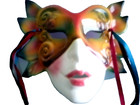 Vnt Face Mask Clay Art wall Deco Ceramic Mardi Gras 10x6 