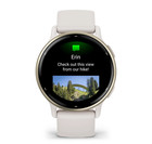 Garmin Vivoactive 5  Ivory With Cream Gold Gps Fitness Smartwatch 010-02862-11