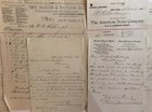 Elmira  New York - Fitch   Billings Bookstore 1880s Lot Letters  28 