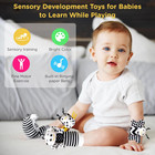 Infant Toys 0-6 Months  Newborn Baby Toys Rattle Socks   4pcs Wrist Rattles Foot