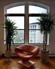 Pierre Paulin For Artifort F582 Ribbon Chair Terracotta Geometric Modernist Mcm