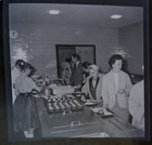 Civil Defense Feeding Training Photo Negative 1957 Ladies Getting Desert