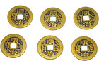 6pcs set Brass Chinese Feng Shui I Ching Divination Coins For Success Dia 1 1    W