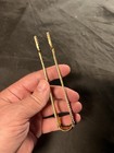 5 1 4    Russian Silver Enameled Sugar Tongs