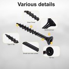 Wood Screws  8 X 1-1 2        T25 Star Torx Drive Flat Head Deck Screws  Green  165p