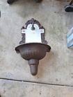 Antique Autentic Austria Cast Iron Wall Water Fountain sink Late 1800s Renovated