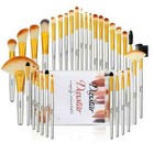 32pcs Makeup Brushes Contour Foundation Eyebrows Face Lip Brushes Gold Brush Kit
