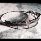 9 80ctw Genuine Old Mine Rose Cut Diamond Silver Victorian Crown Tiara Jewelry