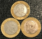 3-kenya Bi-metal 10 Shilling Coin-1995 1997 2005-oct423