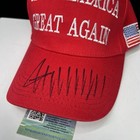 Donald Trump Signed Autograph Maga Red Hat President 45-47 Signature Coa Holo