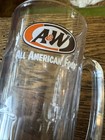 Vintage 1970s A w Root Beer All American Food Heavy Glass 7  Stein Soda Mugs Set