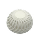 3d Printed Plastic Decorative Bowl 5in White Lattice Design Modern Art Dish Deco