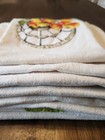 Vtg Cotton Dish Towels Lot Of 7 Mcm Retro Kitchen Fruit Vegetables Cottagecore