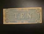 Civil War 1864  10 Ten Dollars Richmond Confederate States Of America Note Fine