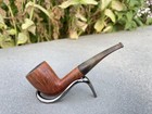 Vintage James Upshall Tilshead England Handmade Briar Estate Smoking Pipe P Bent