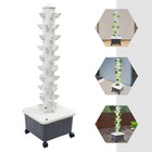 50-plant Vertical Vegetable Plant Tower Hydroponics Growing Box Kit 10w Hot Sale