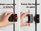 Refrigerator Door Locks Double Button Adhesive Fridge Lock With Keys