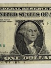 Over Ink Error Dollar Bill Extra Ink Splash  1 Error Note