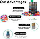 Confetti Cannon 6pack Multicolor Confetti Poppers 12 Inch Party Poppers Confetti