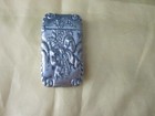 Antique Victorian Silver Repousse Floral Vesta Case Match Safe 2 75 t