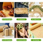 Butcher Paper Roll 18  X 164ft Brown Kraft Wrapping Paper 80gms For Bbq Smoker F