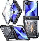 Poetic Spartan Case For Samsung Galaxy Z Flip 8 Kickstand Hybrid Cover Gun Metal