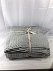 Quince European Linen Cotton Stitch Quilt  King cal King  Mist 