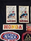 Vintage Lot Nhra  Grand Prix  Drag   Motorcycle Racing Pins  Patches  Stickers