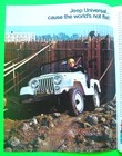 1970 Jeep  universal  4x4 Dlx 8-pg Color Catalog Brochure W  Camper Xlnt 