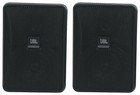 2 Jbl Control 23-1 3  Indoor outdoor 70v Commercial Wall Mount Speakers In Black