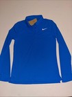 Nike Golf Shirt Womens S Adv Long Sleeve Blue Fv0277 Dri-fit Nwt  90