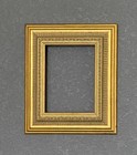 Vintage Thick Ornate Gilded Ribbed Wood Picture Frame Fits 6   x8   