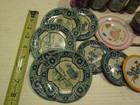 Vintage Lot Child Children Doll Mini Metal Dishes Plates Cups Kitchen Items