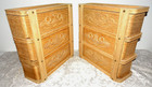 Antique Singer Treadle Sewing Machine Storage Drawers Carved Oak  6    Frames