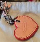Coach Pink Signature C And Breast Cancer Ribbon Heart Bag Charm