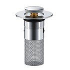 2-pack Sink Stopper Hair Catcher Bathroom Pop Up Sink Drain Strainer Filter Plug