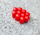 Mini R56 Red Interior Toggle Switch Cover Caps  x10 Silicone  R55 R57 R58 R59