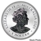 2020-p Australia  1 Redback Spider 1 Oz  999 Fine Silver Bu Coin