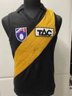 Rare Vintage 90s Richmond Tigers Afl Knit Jumper Guernsey Signed Sekem Tac Read