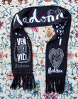 Madonna Rebel Heart Tour 2016 Concert Merch Scarf Veni Vidi Vici Black Knit