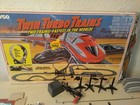 Tyco Twin Turbo Trains 1989 Slot Car Set Used See Full Description - Complete